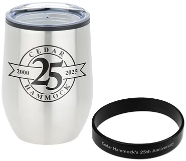 Wine Tumbler  //  Printed Silicone Wristband