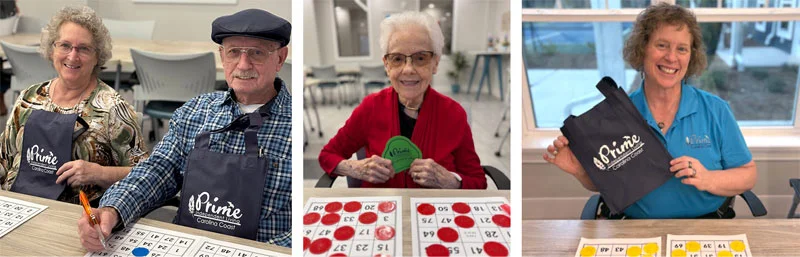 collage of people playing bingo to win promotional prizes