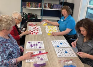 Group of people playing games at Prime Independant Living