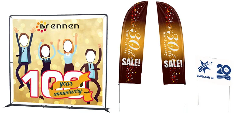 FrameWorx Banner Stand // Outdoor Blade Sign // Yard Sign