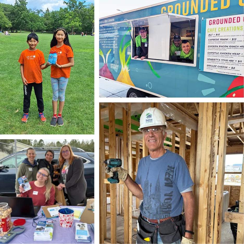 Collage of 4imprint one by one grant recipients