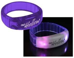 two light up bracelets