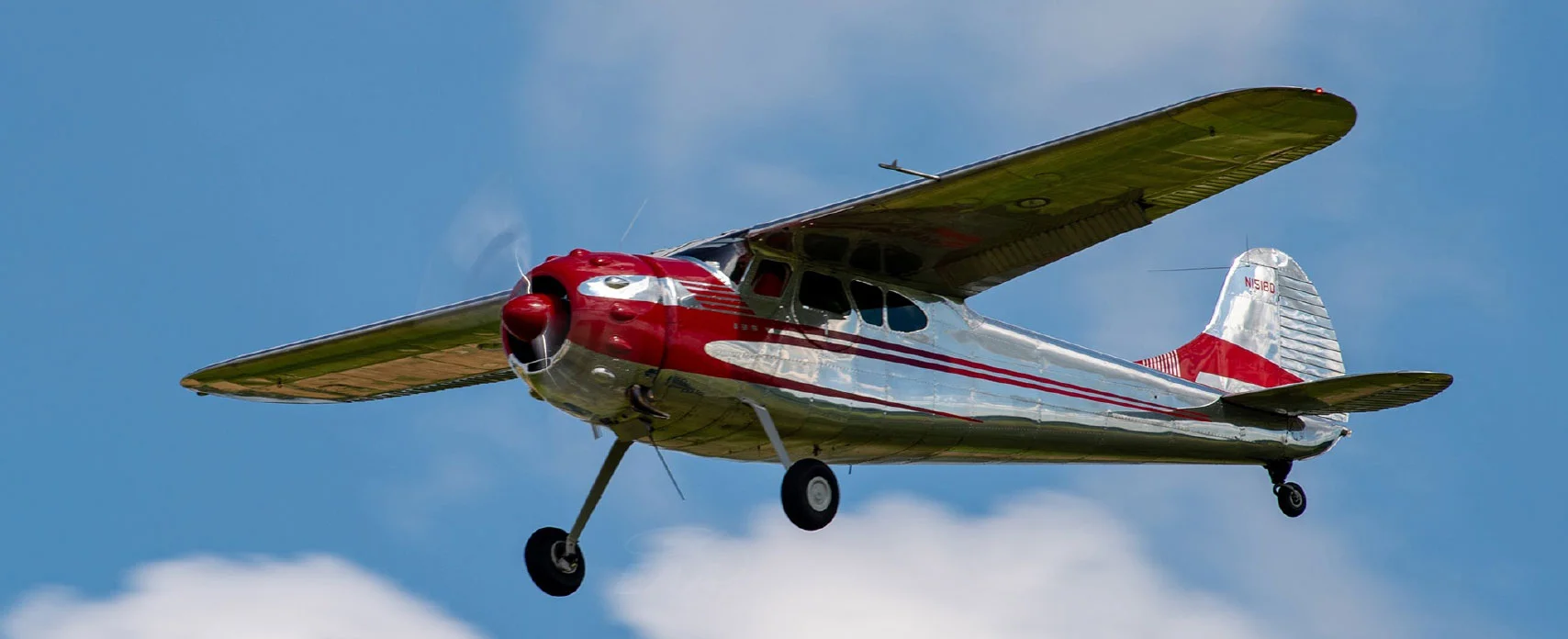 An airplane in the sky