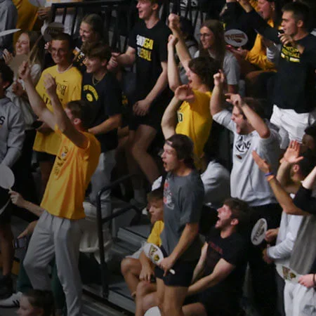 photo from the UW Oshkosh women's volleyball game