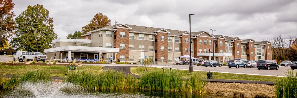 Exterior of a Medina Metropolitan Housing Authority apartment complex