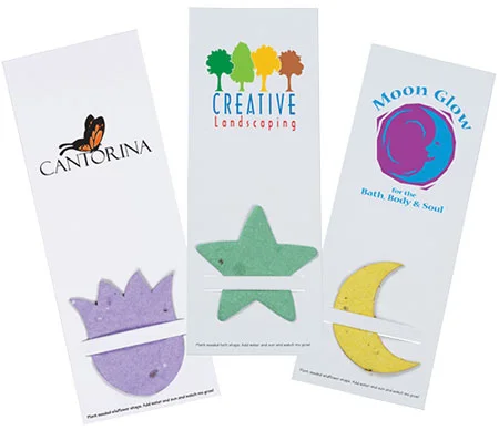 group of logoed Plant-A-Shape Bookmarks 