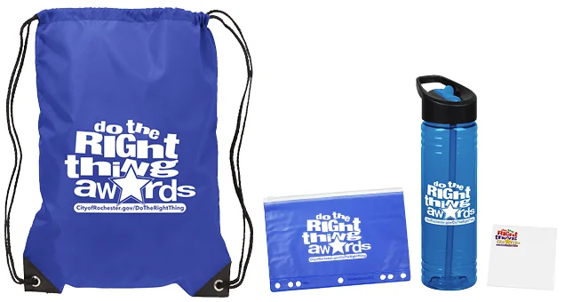 group of promotional items used as awards