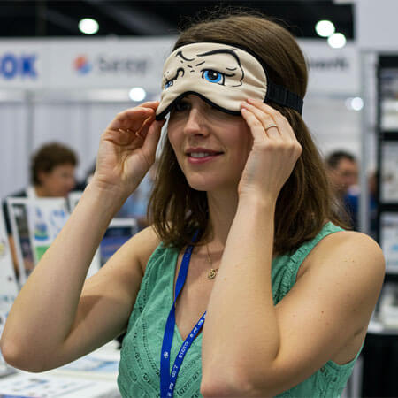 person looking through a virtual reality headset