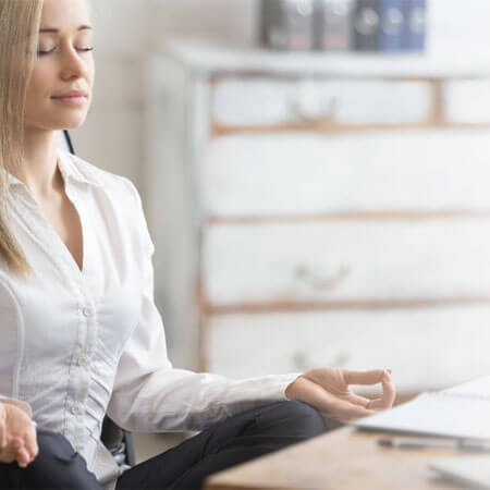 person practicing yoga