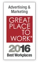 Great Place to work for Advertising and Marketing 2016