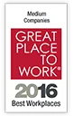 Great Place to work medium workplaces 2016