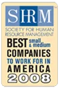 SHRM best small and medium companies to work for in America 2008