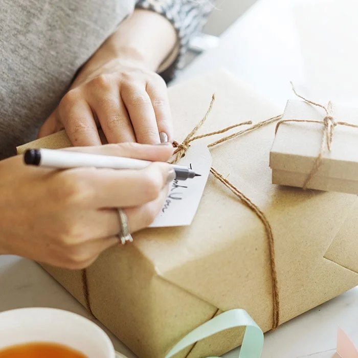 Gift with a note