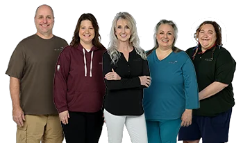 4imprint employees Todd, Laura, Cheryl, Connie and Mary from the One by One team